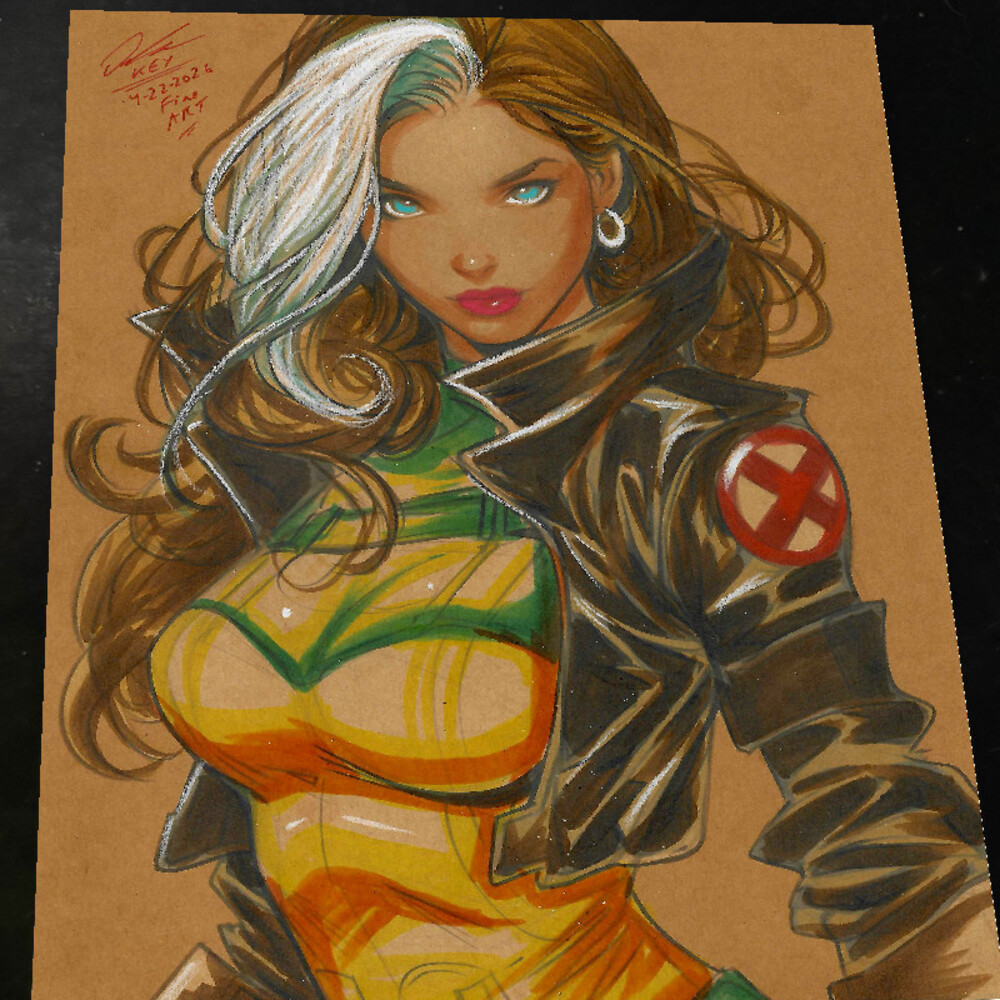 Rogue X-Men Art Print Signed 8.5x11 | Art by Keyeske